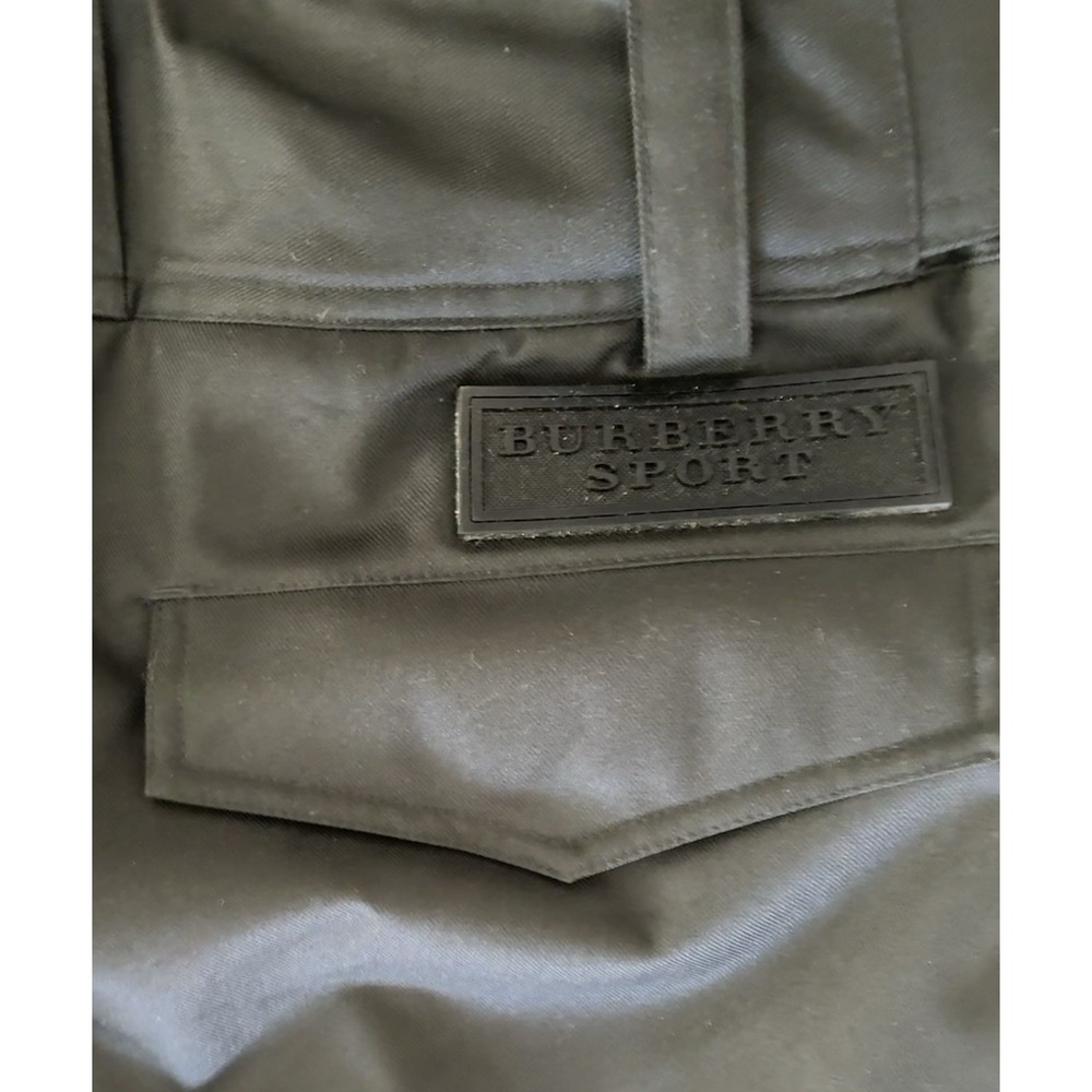 BURBERRY Sport Ski Pants Men's L Black Snowboarding‎ RECCO Taped Insulated NEW - Picture 8 of 16